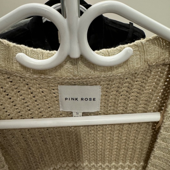 PINK ROSE knit cardigan (S) - Picture 4 of 5